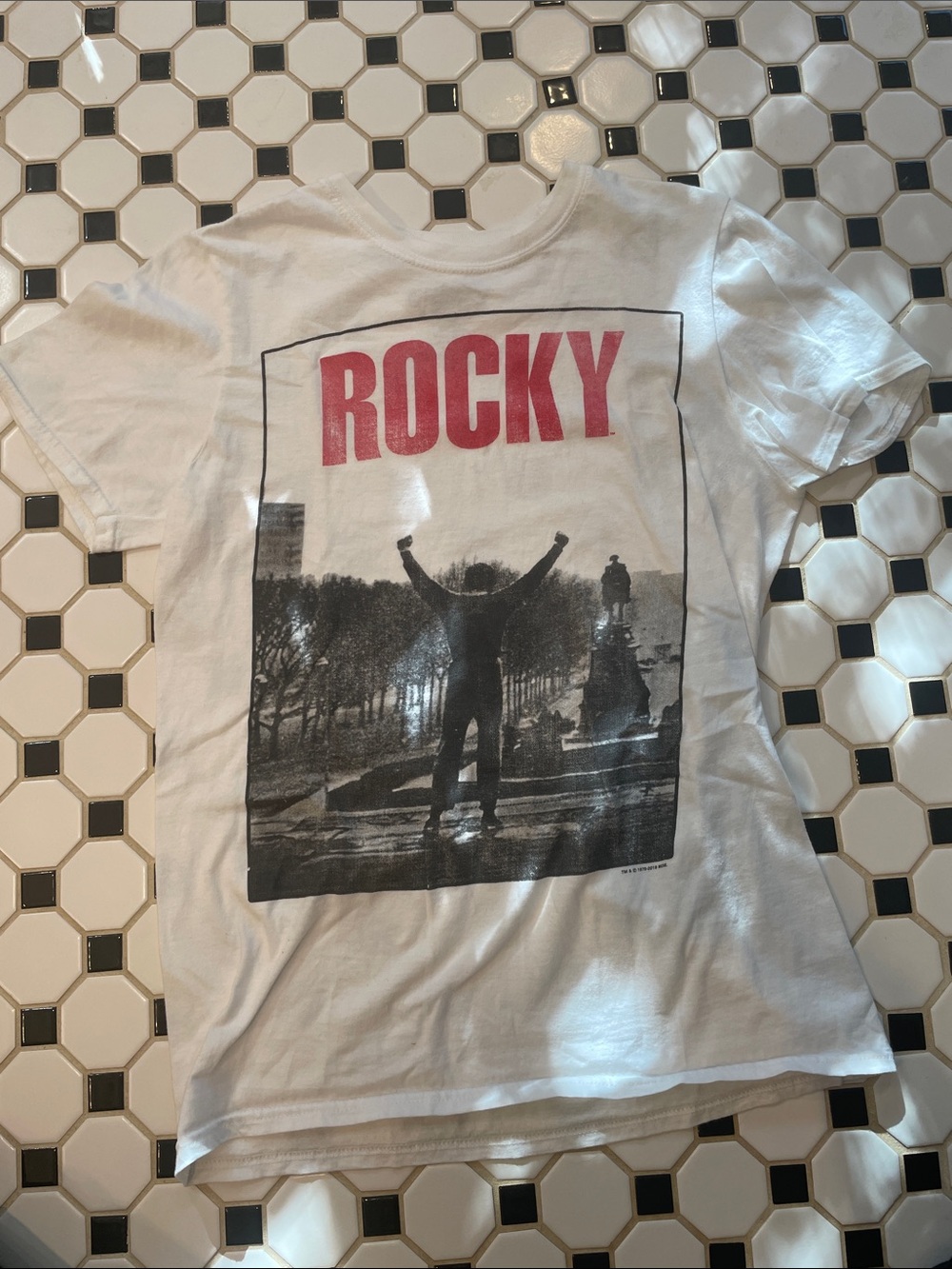 ROCKY Graphic White Short Sleeve Tee
